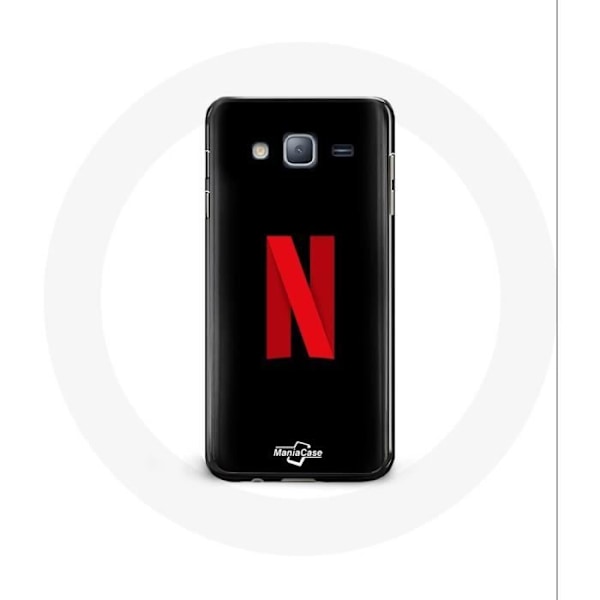 Coque för Samsung Galaxy J5 Netflix-logotyp röd bakgrund svart