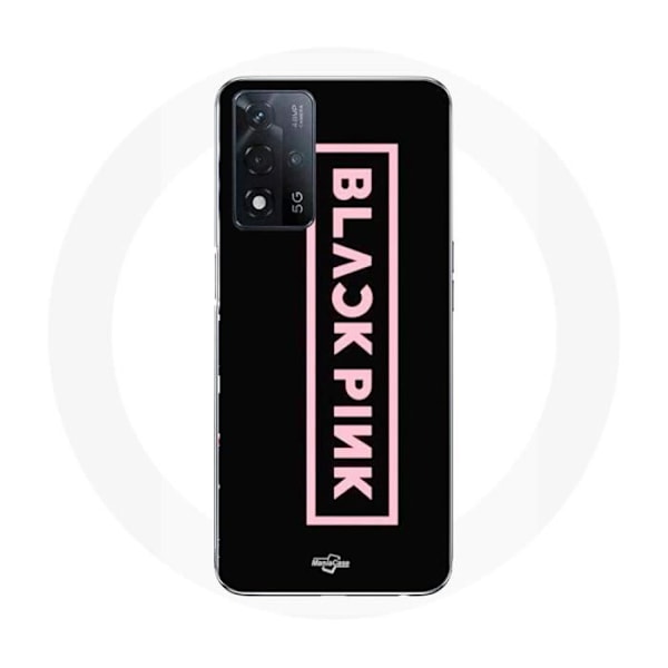 Coque Maniacase för Oppo A93s 5G Blackpink VIP-biljetter Blackpink-logotyp Framsidan svart