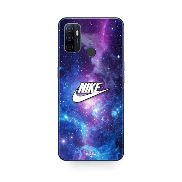 Coque Oppo A32 nike logotyp vit färgglad Maniacase