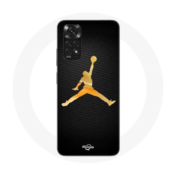 Coque - Xiaomi - Redmi Note 11 4G - Gul - Michael Jordan Logo - Måttlig Gul