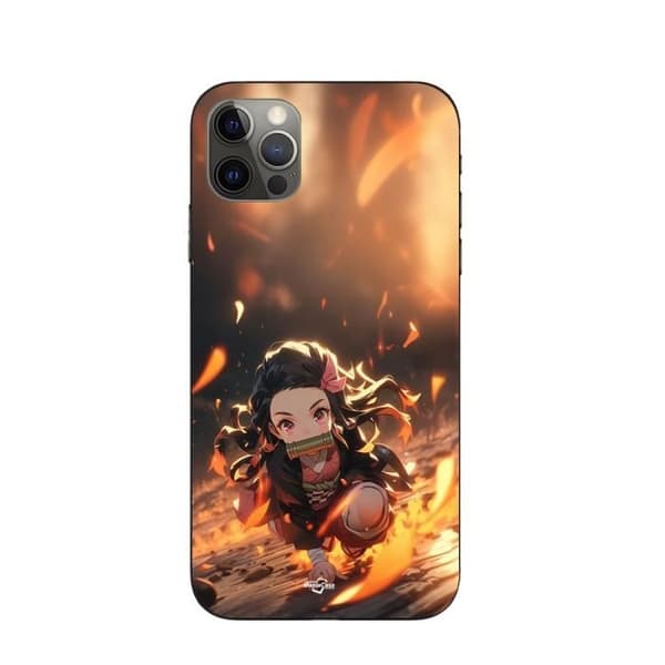 Coque - Maniacase - Iphone 14 Pro Max - Demon Slayer Nezuko - 3D - Flexibel