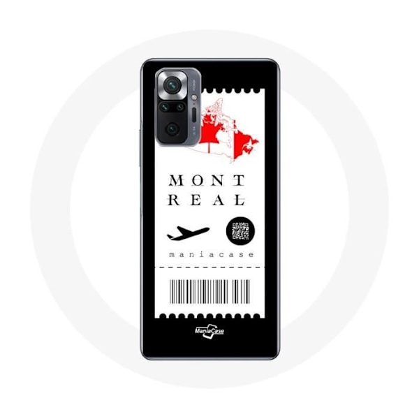 Coque för Xiaomi Redmi Note 10 Pro Flygbiljett Montréal Kanada