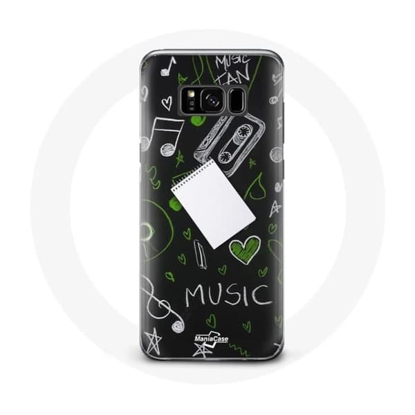 Coque pour Samsung Galaxy S8 musiikkisymbolilla