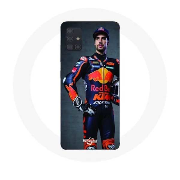 Coque Maniacase för Samsung Galaxy A71 miguel oliveira moto gp trofé ktm svart