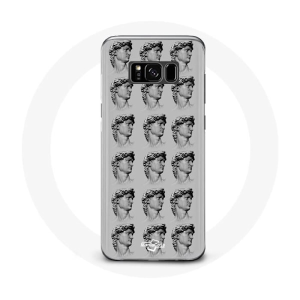 Coque - Samsung - Galaxy S8 - Blød - Statue - Grå Grå