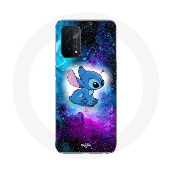 Coque - Maniacase - Oppo A54 5G - Mjuk - Färgglad - Stitch Ohana Citat Utrymme Färgad
