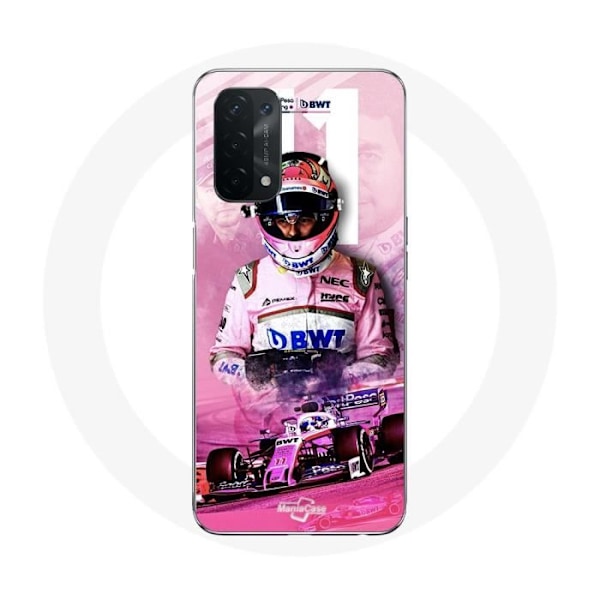 Coque för Oppo A74 5G Formule 1 Sergio Pérez F1-förare Rosa