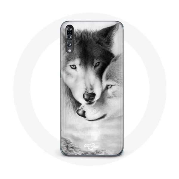 Cover til Huawei p20 Ulv Duo dyr