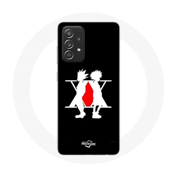 Samsung Galaxy A52 Coque Hunter x Hunter Manga Logo Musta