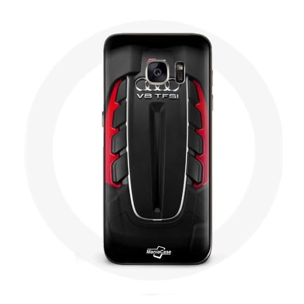 Coque - Audi - Galaxy S7 - Punainen - Audi RS Logo - Kovaa Röd