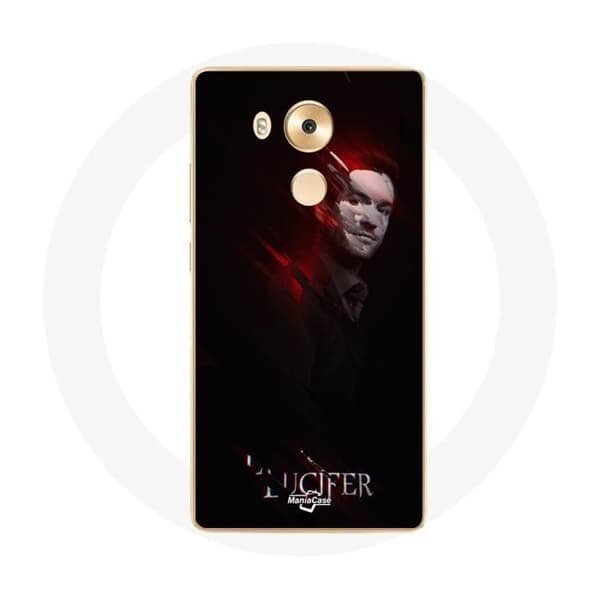 Cover til Huawei Mate 8 Lucifer Serie sort baggrund