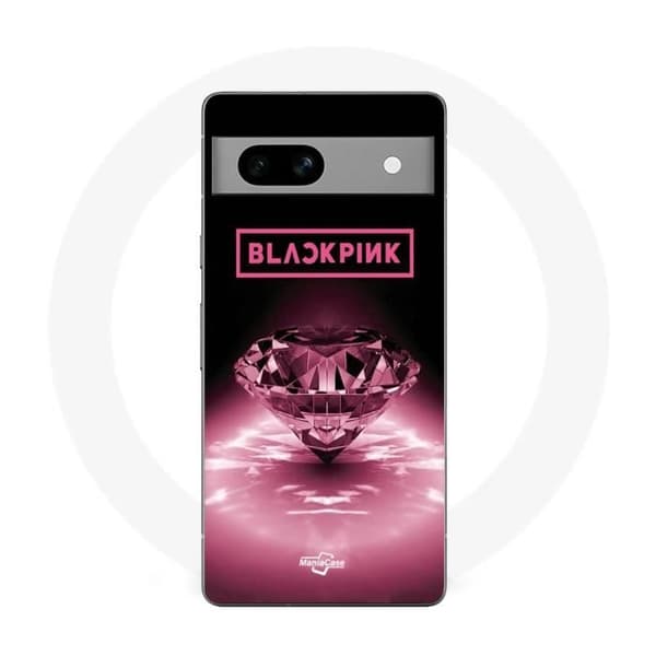 Coque Maniacase til Google Pixel 7a blackpink diamant sort og rosa