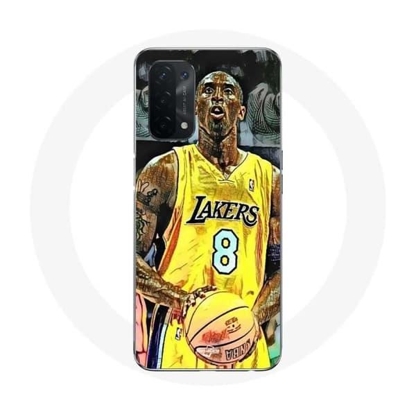 Coque для Oppo A74 Kobe Bryant Dunk Lakers 8 NBA Черный