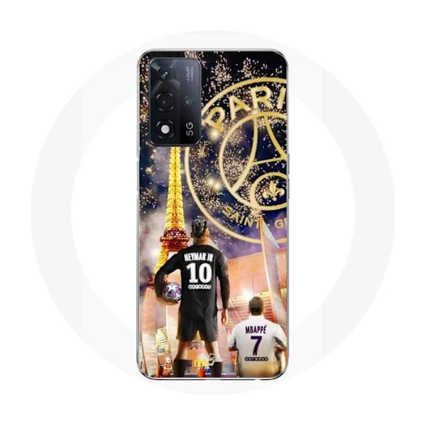 Coque - Maniacase - Oppo A93s 5G - Svart - Neymar Mbappé Jul - Mjuk Svart