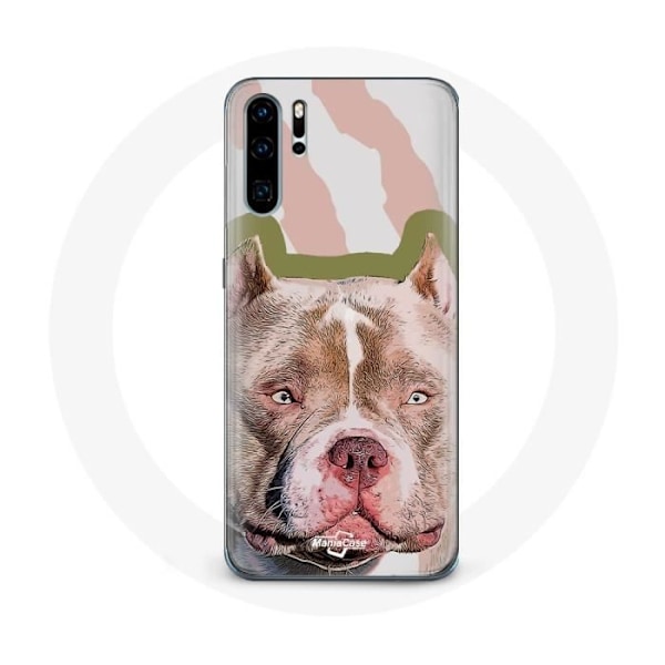 Fodral för Huawei P30 pro Brun Pitbull Hund