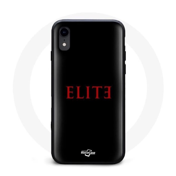 Coque för Iphone XS Elite Säsong 5 Logotyp Röd Svart Bakgrund