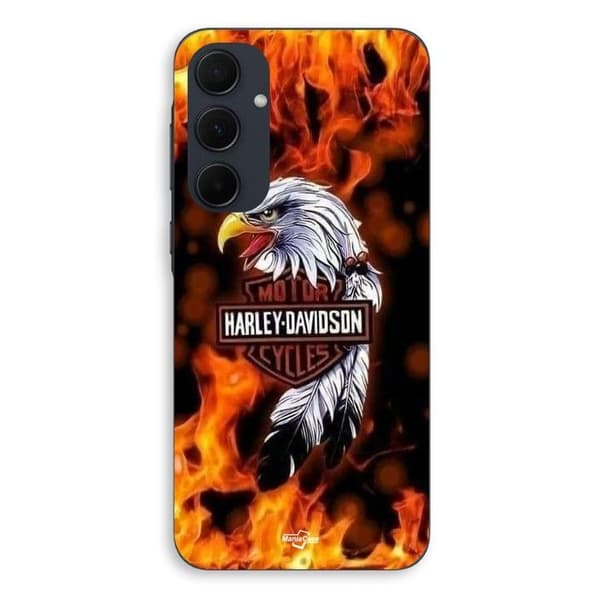 Coque För Samsung Galaxy A35 Harley Davidson Örn Eld Maniacase