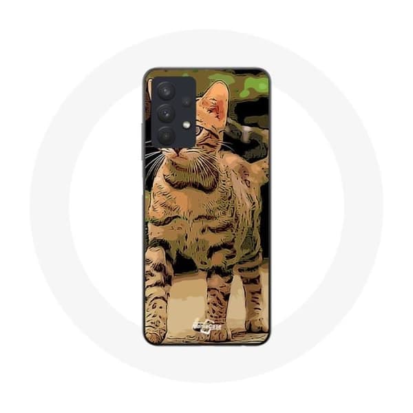 Coque - Samsung - Galaxy A32 5G - Flexibel - Tecknad - Vit