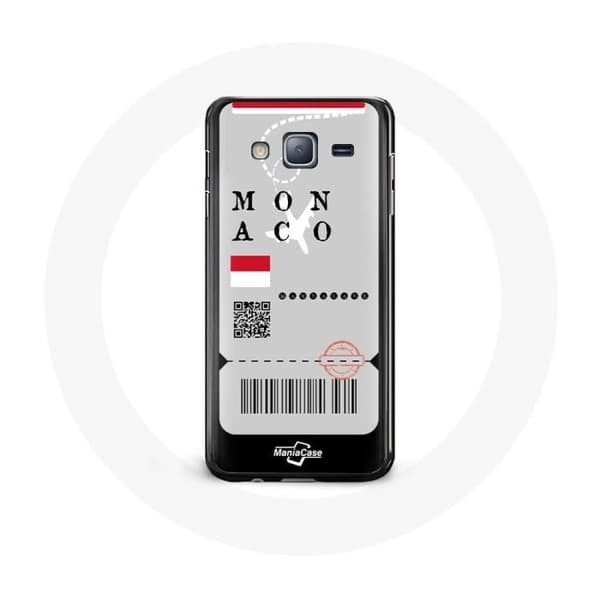 Coque för Samsung Galaxy j3 2016 Flygbiljett Monaco