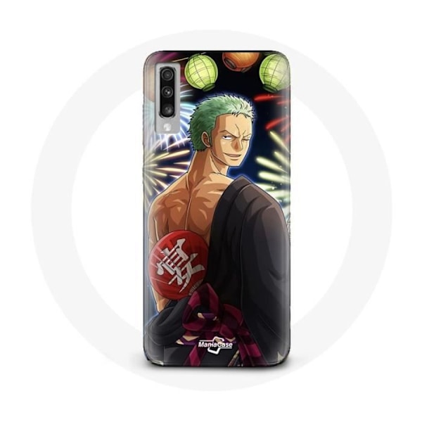 Coque - Maniacase - Samsung Galaxy A50 - One Piece Joyeux Noël - Anime Manga - Souple Svart