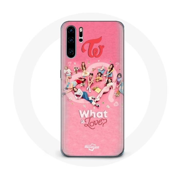Coque för Huawei P30 Pro TWICE Logotyp Röd Affisch What Is Love