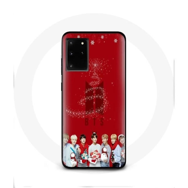 Fodral för Samsung Galaxy S11 Plus BTS Bangtan Killar Röd Bakgrund Julklapp 2023
