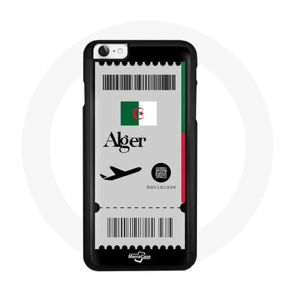 Coque - MANIACASE - Iphone 6 - Pehmeä - Musta - Lentolippu