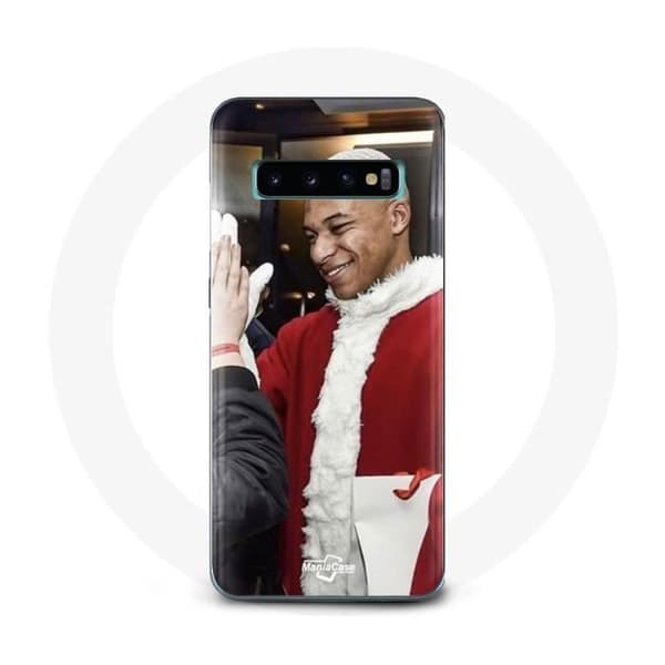 Coque pour Samsung Galaxy S10 Plus Mbappé Jalkapallo Hyvää joulua