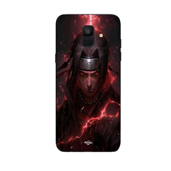 Coque Maniacase för Samsung Galaxy A6 2018 Itachi Uchiha anime 3D fanart svart