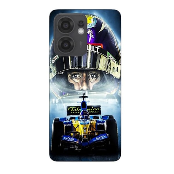 Coque Maniacase för Oppo Reno 13F Renault R25 Aston Martin F1 Fernando Alonso Svart