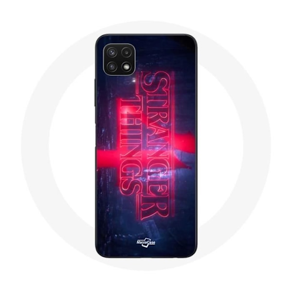 Coque för Samsung Galaxy A22 5G Stranger Things Logotyp Transparent Säsong 4 Trailer 2022