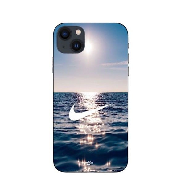 Coque Maniacase för Iphone 13 nike logotyp vit hav sol svart
