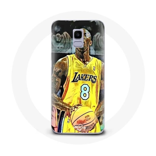 Coque för Samsung Galaxy J6 2018 Kobe Bryant Dunk lakers 8 NBA Svart