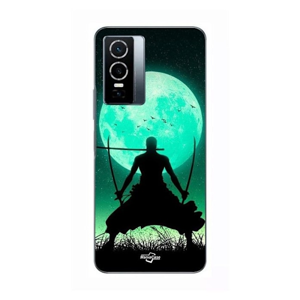 Coque För Vivo Y76 5G roronoa zoro trippel svärd fullmåne Maniacase SVART