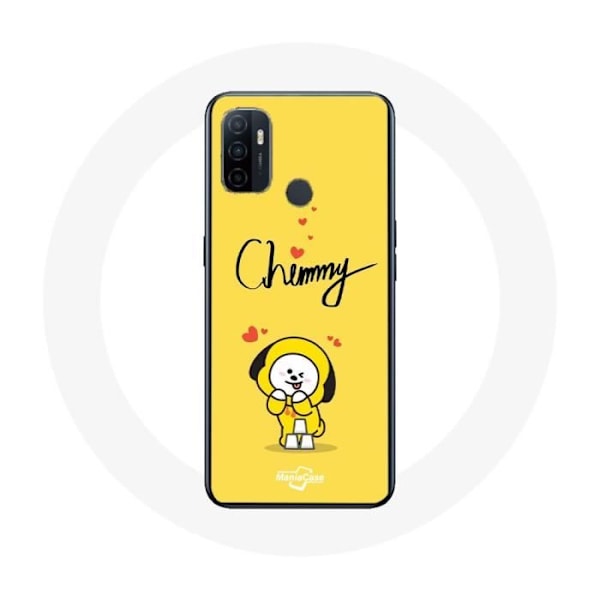 Coque för Oppo A53 BTS Bangtan Killar BT21 Chimmy Jimin Gult Bakgrund