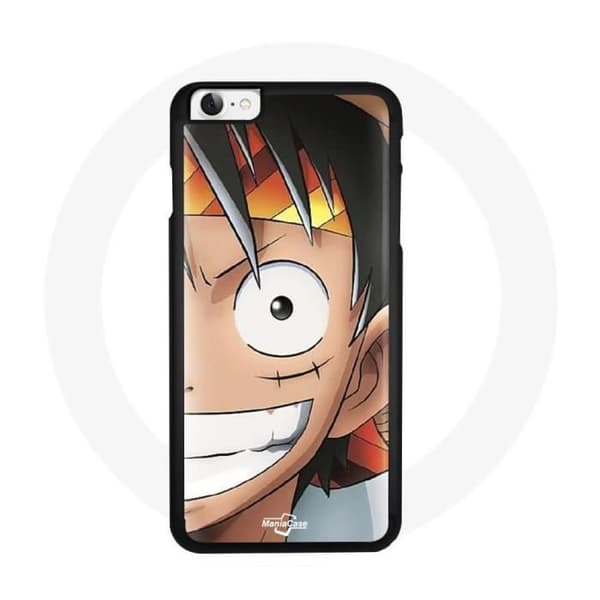 iPhone 6 Cover - Maniacase - One Piece Luffy - Blød - Sort - Model iPhone 6