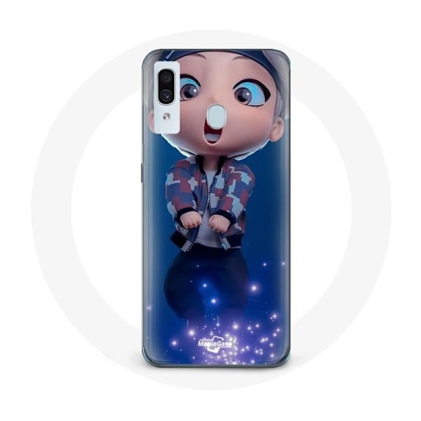 Coque för Samsung Galaxy A20e BTS TinyTAN Animation V Mic Drop