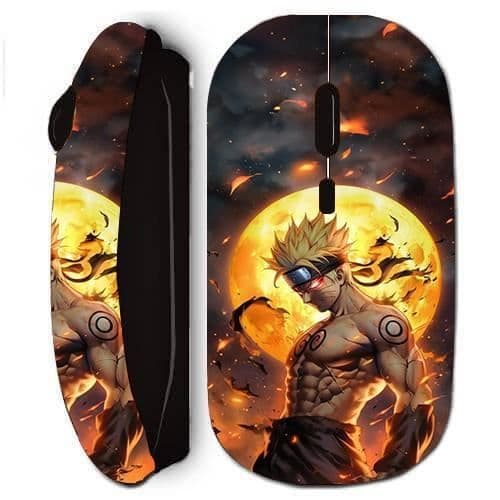 Trådløs mus - Maniacase - Dark Naruto - Sort - 3D - Nano USB-modtager