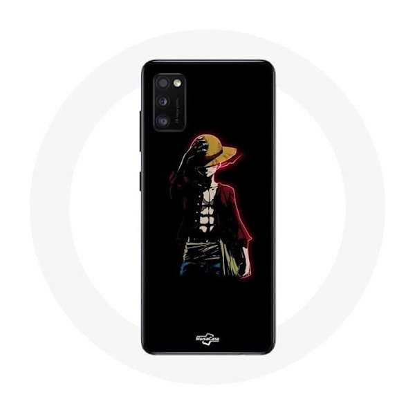 Coque - Maniacase - Samsung Galaxy A41 - One Piece Manga Anime Luffy - Silikon - Svart svart