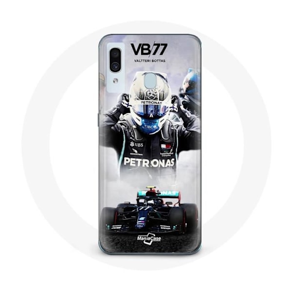 Coque för Samsung Galaxy A20e Formel 1 Valtteri Bottas F1-förare Svart