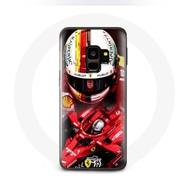 Coque för Samsung Galaxy S9 Plus Formel 1 Sebastian Vettel F1 Röd
