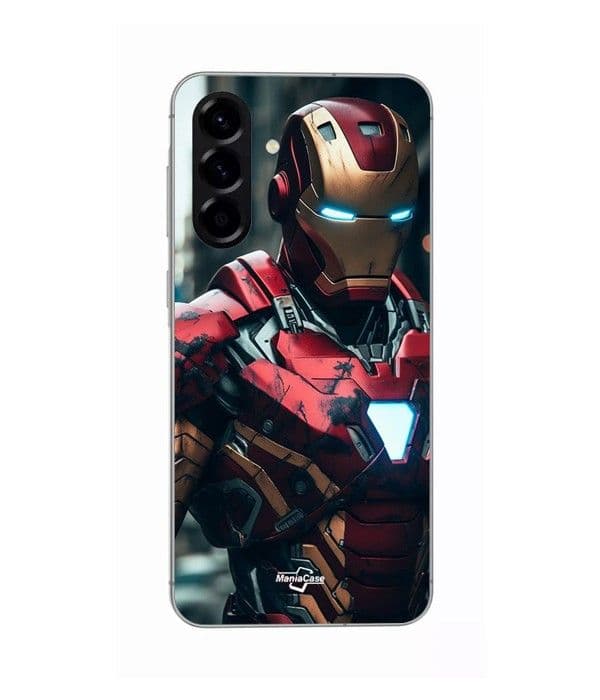 Coque - Maniacase - Samsung Galaxy A26 - Silikone - Blød - Iron Man kamp Svart