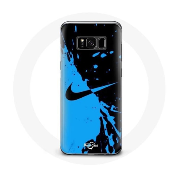 Mobilskal för Samsung Galaxy S8 plus Nike-logotyp i blått och svart