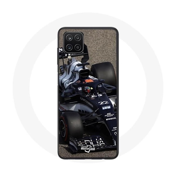 Coque Samsung Galaxy A12 Formule 1 Yuki Tsunoda F1-förare Blå