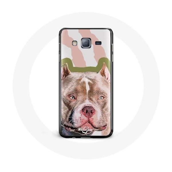Fodral för Samsung Galaxy J7 Brun Pitbull Hund