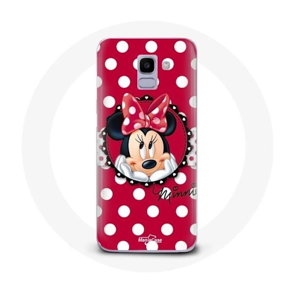 Coque för Samsung Galaxy A8 2018 Minnie Mouse Tecknad Röd