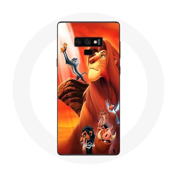 Cover til Samsung Galaxy Note 9 Løvernes Konge Simba og Mufasa