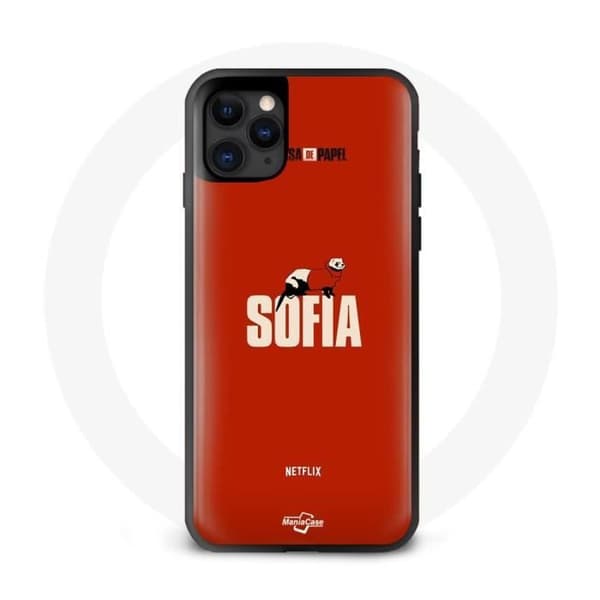 Coque - Maniacase - Iphone 12 Pro - La Casa de Papel - Sort - Fleksibel - Beskyttelse Svart