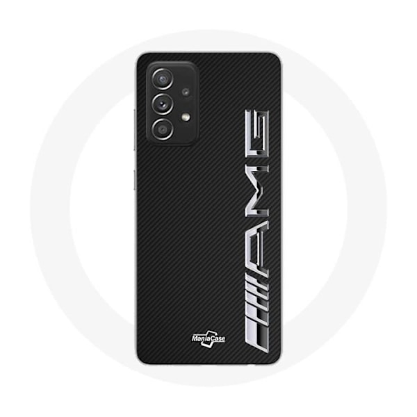 Coque för Samsung Galaxy A52 Amg Logotyp Kolfiber Textur