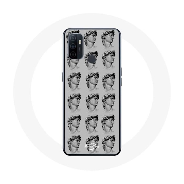 Coque - Oppo - A53 - Pehmeä - Patsas - Harmaa Grå